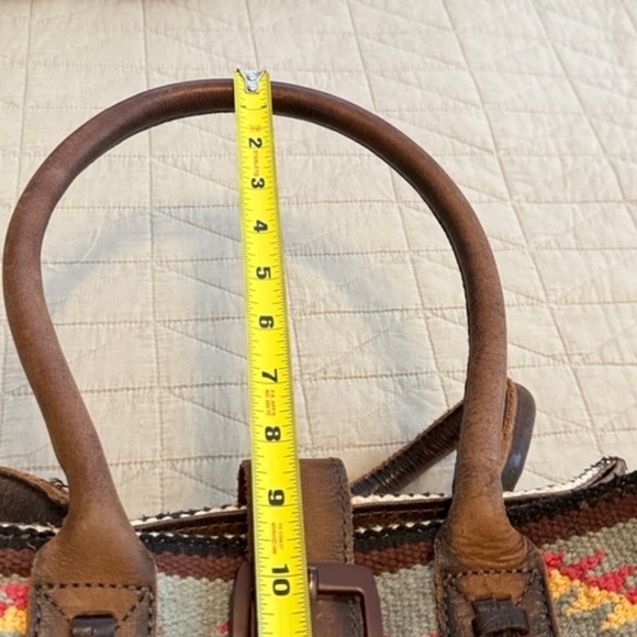 STS Ranchwear Multicolor Aztec Tote with Leather Trim - Picture 6 of 7